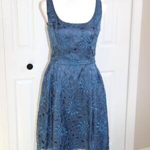 Ann Taylor Slate Blue Cocktail Dress  Size 4